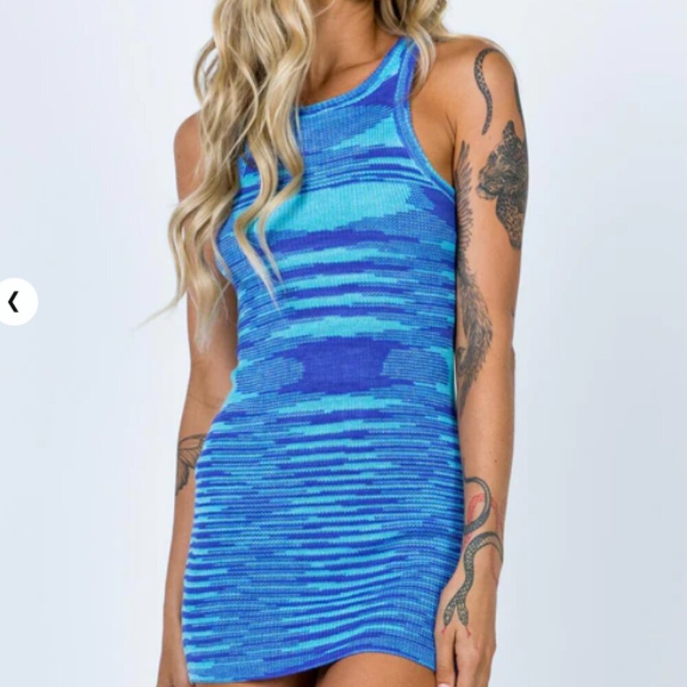Elish Mini Dress Blue Princess Polly